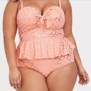 Torrid size 3 mermaid swimsuit set